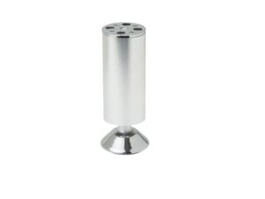 4-1/2 in Imex furniture leg, adjustable to 5-1/4 in, brushed chrome - SL-276
