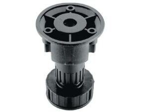 Cabinet Leveler, plastic, black, 4 in to 5 in