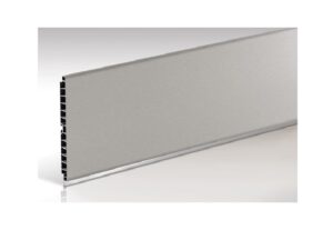 Toe Kick Flat, stainless steel color, 5 in x 10 ft