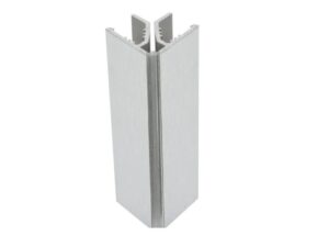 Corner for toe kick, stainless steel color, 10 ft