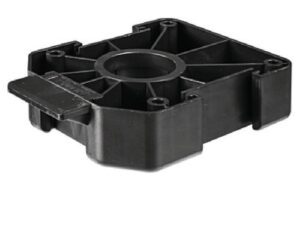 AXILO Mounting Plate, screw mount, plastic, black