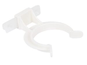 AXILO Plinth Clip, screw mount, plastic, white