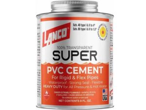 1 pt (16 oz) Lanco Super PVC Cement - SM244-6