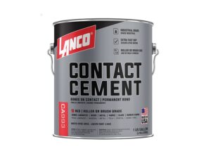 1 gallon Lanco High Tech Professional Brush-Grade Red Contact Adhesive - CA993-4