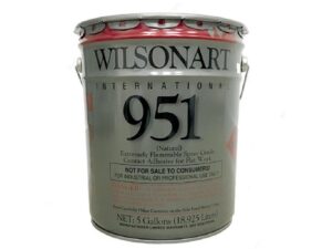 5 gallons Wilsonart flatwork spray grade clear contact adhesive - 951