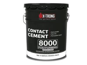 5 gallons Xtrong high solids spray grade clear contact adhesive - 8000