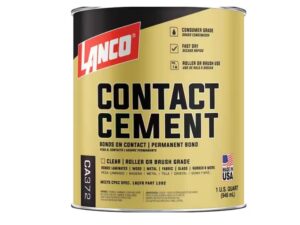 1 qt (32 oz) Lanco Clear Consumer Brush-Grade Contact Adhesive - CA372-5