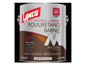 1 qt (32 oz) Lanco Interior/Exterior Polyurethane Varnish Clear Gloss - PV357-5