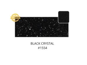 Koris solid surface - Black Cristal - 1553