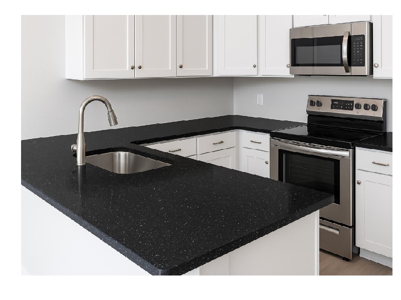 Koris solid surface - Black Cristal - 1553