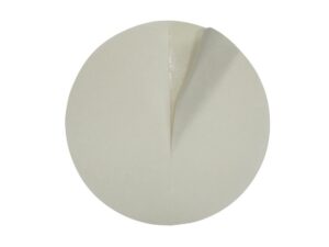 5 in Hook & Loop Micron Finishing Disc, Aluminum Oxide, No Dust Holes, Grade 60U=220, white - 1st step