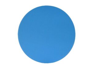 5 in Hook & Loop Micron Finishing Disc, Aluminum Oxide, No Dust Holes, Grade 40U=320, blue / white - 2nd step