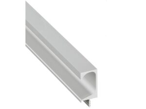 Hafele Aluminum J-Shaped Continuous Handle, 8 ft - 126.27.936