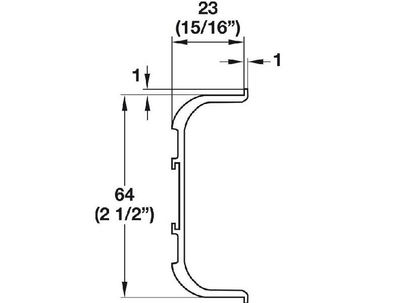 Vareta gola tipo U - 126.36.900