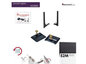 End cap for Rincomatic profile handle Syma32 Inglete 45°, 8.5 ft, Matt Black (52M)