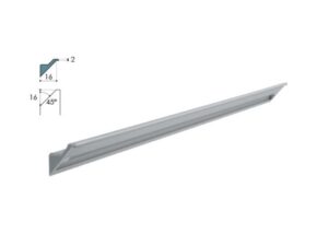 Tirador de perfil Rincomatic Syma2 Inglete 45° de 8.5 ft color Plata Mate (35)