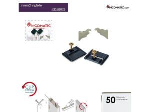 End cap for Rincomatic profile handle Syma2 Inglete 45°, 8.5 ft, Matt Inox - Champagne (50)