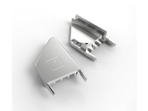 Euro end cap for H-shaped profile handle for 3/4 in cabinet door - TMHT19