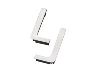 Trebol silver end caps por L-Profile TIV284, per pair - 7279PS CAPS