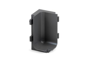 Trebol matte black interior 90° connector for L-Profile TIV288 - 7279PB90