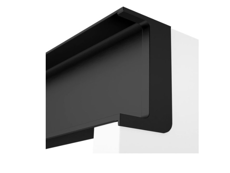 End caps black para gola en L Trebol TIV288 por par - 7279PB CAPS