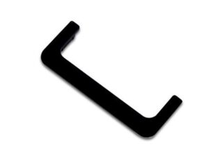 Trebol matte black end caps for U-Profile TIV292, per pair - 7278PB CAPS