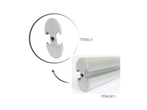 End cap for oval aluminium structural profile Mobile PERALM11 - TPERAL11