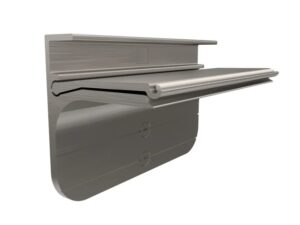 Mobile Glass Shelf Support Kit 1/4 in / 5/16 in for Oval Structural Profile. Includes 2 Aluminum Brackets and Screws - KSALEV6/8