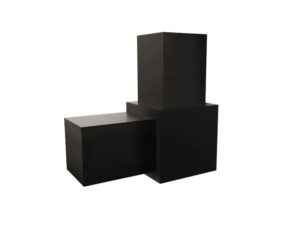 Modular L-shaped cube connector 2 ways black - CUBOCON2