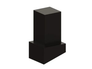 Conector cubo modular pata inclinada negro - CUBOCON9